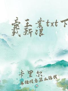 帝王业txt下载新浪