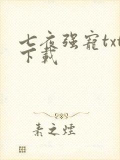 七夜强宠txt下载