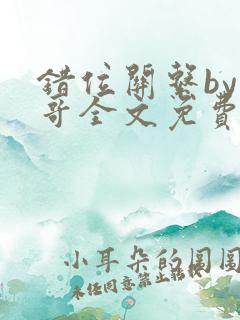 错位关系by东哥全文免费阅读