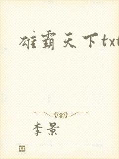 雄霸天下txt