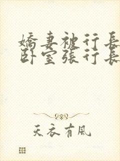 娇妻被行长抱进卧室张行长全文