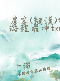 房客(糙汉)何璐程曜坤txt免费下载百度云