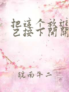 把这个放进去自己按下开关