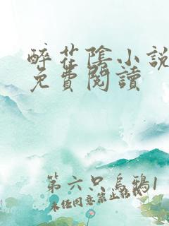 醉花阴小说全文免费阅读