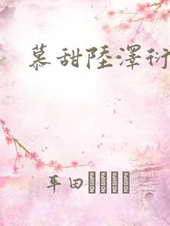 慕甜陆泽衍小说