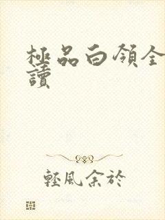 极品白领全文阅读