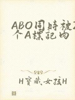 ABO同时被2个A标记肉