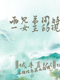 两兄弟同时拥有一女主的现言