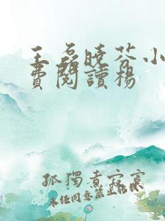 王磊晓芬小说免费阅读杨