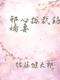 邪心总裁的纯情娇妻