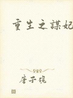 重生之谋妃天下