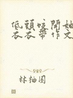 低头咬开她的小衣衣带作文