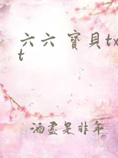 六六 宝贝txt