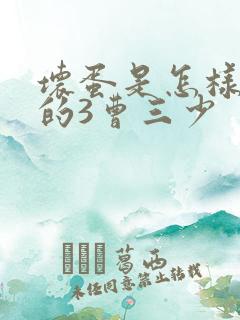 坏蛋是怎样炼成的3曹三少