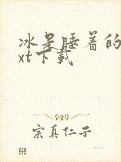 冰是睡着的水txt下载