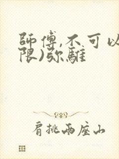 师傅,不可以(限)弥骓