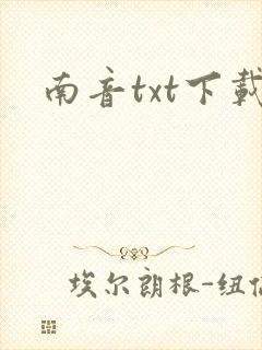 南音txt下载
