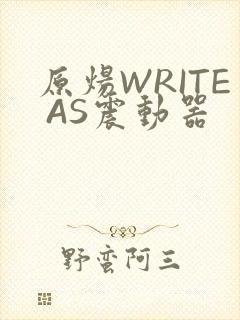 原炀WRITE AS震动器