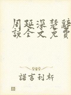 周延深楚辞的小说全文免费阅读