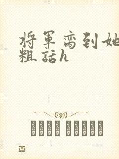 将军脔到她哭h粗话h