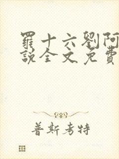 罗十六刘阿婆小说全文免费阅读