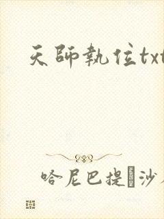 天师执位txt