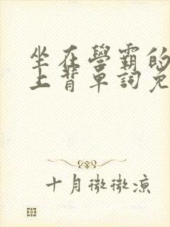 坐在学霸的棍子上背单词免费观看