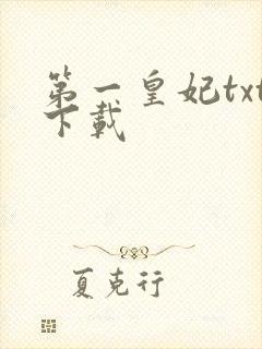 第一皇妃txt下载