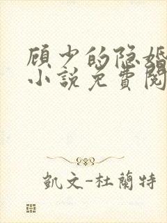 顾少的隐婚罪妻小说免费阅读