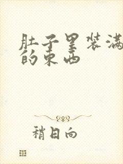 肚子里装满了他的东西