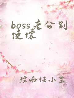 boss老公别使坏