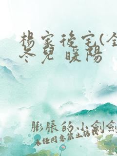 杨家后宅(全)冬儿 暖阳