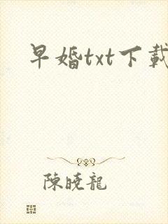 早婚txt下载
