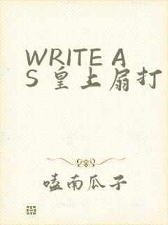 WRITE AS 皇上扇打