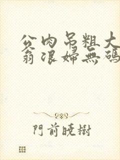 公肉吊粗大双色翁浪妇无码AV