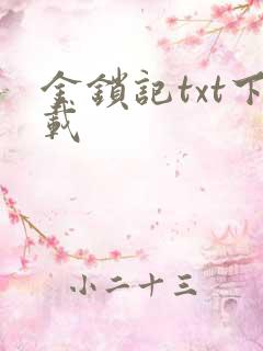 金锁记txt下载