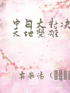 中日大对决  天地双雄