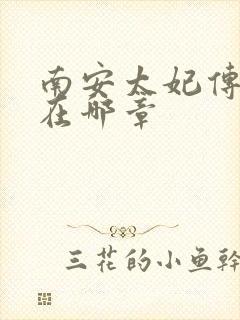 南安太妃传肉肉在哪章