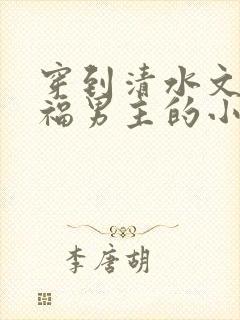 穿到清水文里造福男主的小说