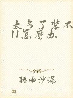 太多了装不下h11怎么办