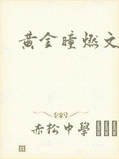 黄金瞳燃文