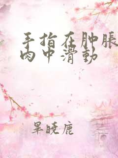 手指在肿胀的唇肉中滑动