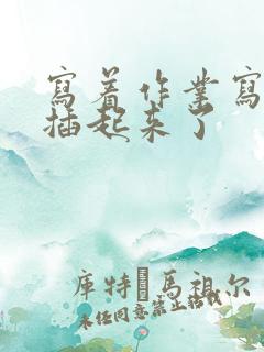 写着作业写着就插起来了