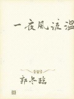 一夜风流温暮生