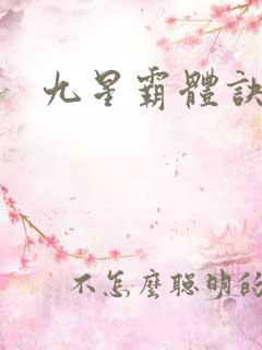 九星霸体诀小说