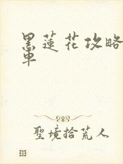 黑莲花攻略手册车