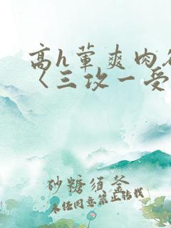 高h荤爽肉欲文〈三攻一受〉视频