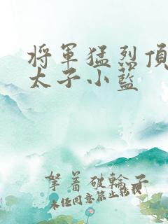 将军猛烈顶弄h太子小蓝