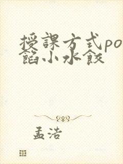 授课方式po肉馅小水饺
