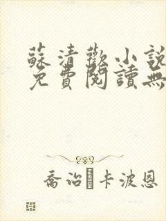 苏清欢小说全文免费阅读无弹窗